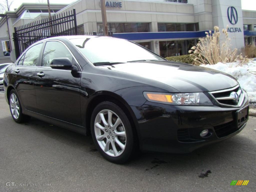 2008 TSX Sedan - Nighthawk Black Pearl / Parchment photo #1