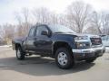 2008 Midnight Blue Metallic GMC Canyon SLE Extended Cab 4x4  photo #3