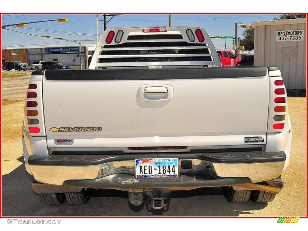 2006 Silverado 3500 LT Crew Cab 4x4 Dually - Summit White / Tan photo #4