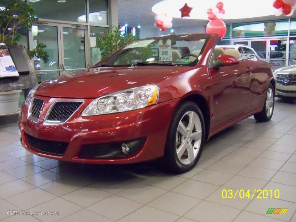 2009 G6 GT Convertible - Performance Red Metallic / Light Taupe photo #2
