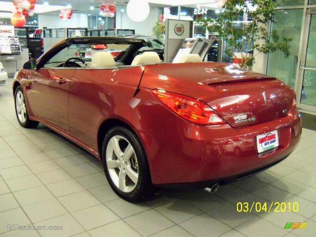 2009 G6 GT Convertible - Performance Red Metallic / Light Taupe photo #3