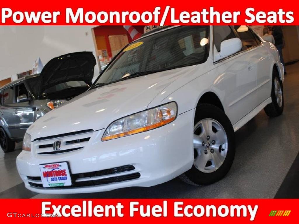 2001 Accord EX V6 Sedan - Taffeta White / Ivory photo #1