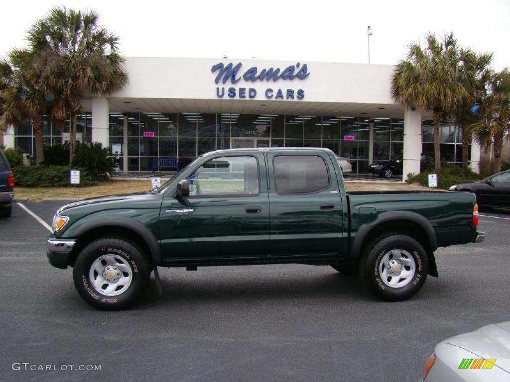 2003 Tacoma PreRunner Double Cab - Imperial Jade Green Mica / Oak photo #1