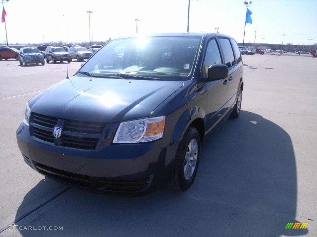 2009 Grand Caravan SE - Modern Blue Pearl / Medium Slate Gray/Light Shale photo #7