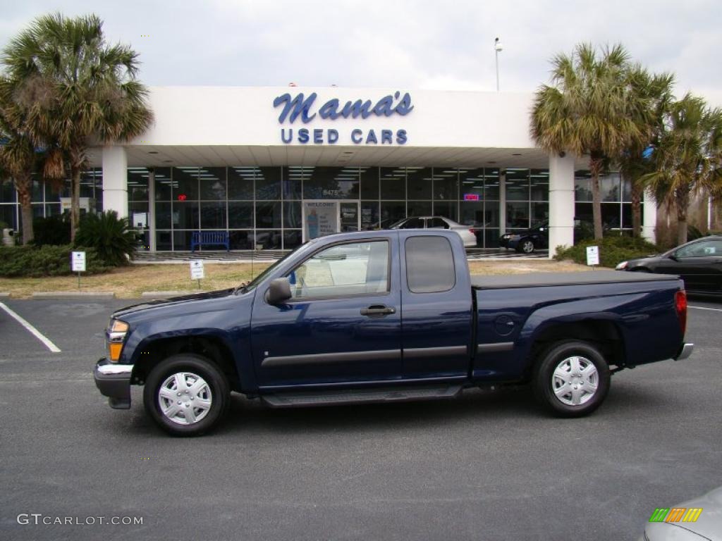 2007 Colorado LS Extended Cab - Imperial Blue Metallic / Medium Pewter photo #1