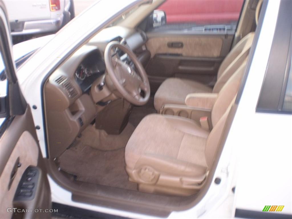 2002 CR-V LX 4WD - Taffeta White / Saddle photo #4