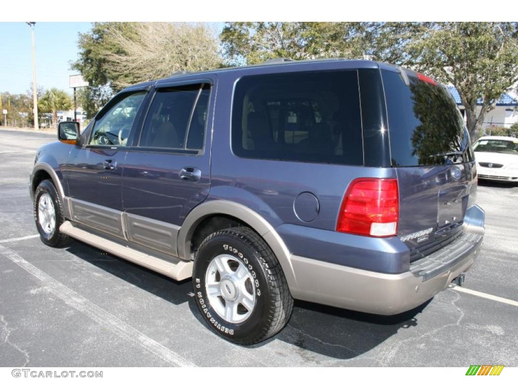 2003 Expedition Eddie Bauer - Medium Wedgewood Blue Metallic / Medium Parchment photo #7
