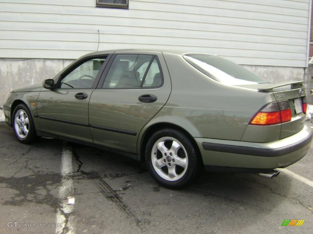 1999 9-5 SE 3.0T Sedan - Green Silver Metallic / Medium Beige photo #6