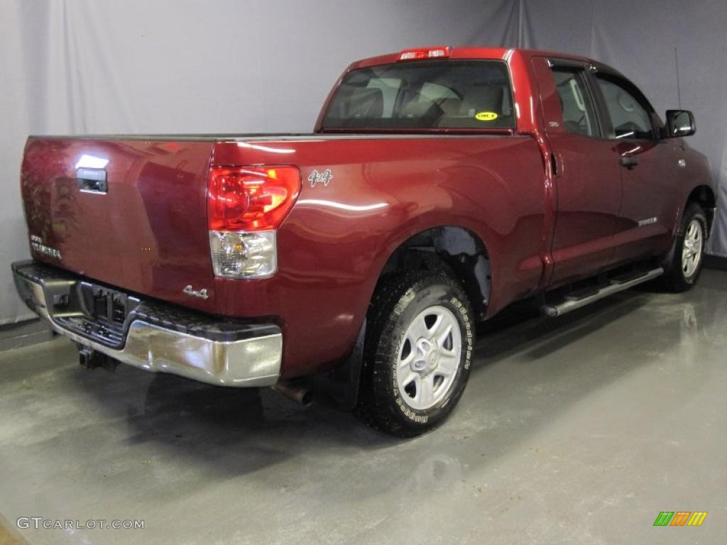 2007 Tundra SR5 Double Cab 4x4 - Salsa Red Pearl / Black photo #3