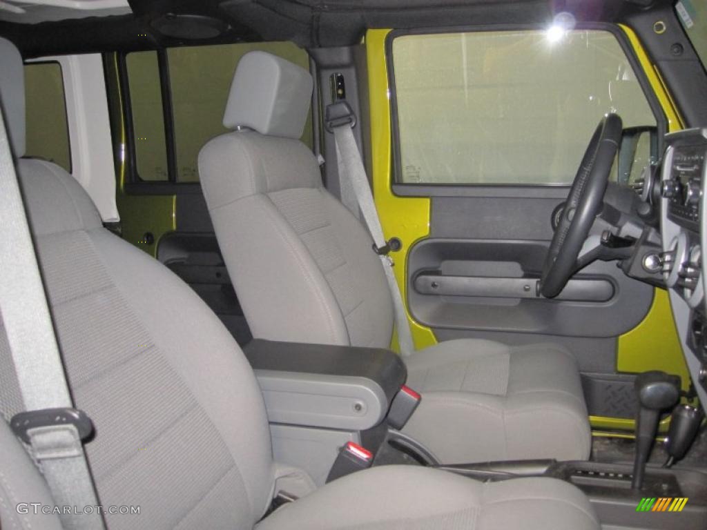 2008 Wrangler Unlimited Sahara 4x4 - Rescue Green Metallic / Dark Slate Gray/Med Slate Gray photo #7