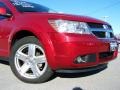 2009 Inferno Red Crystal Pearl Dodge Journey SXT AWD  photo #2