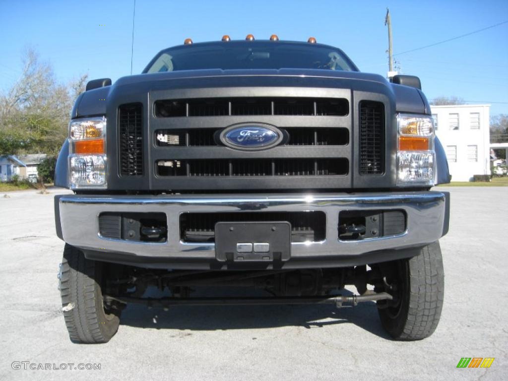 2008 F450 Super Duty XL Crew Cab 4x4 Dually - Dark Shadow Gray Metallic / Medium Stone Grey photo #1
