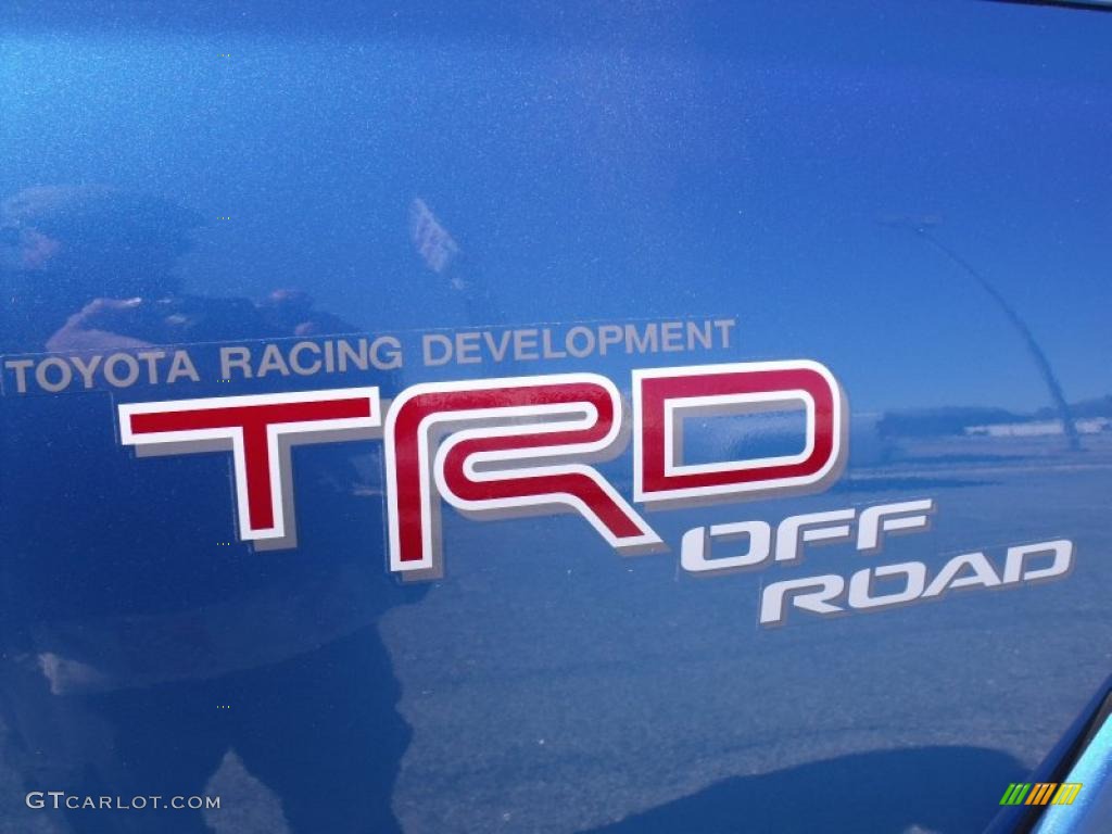 2008 Tacoma V6 TRD Double Cab 4x4 - Speedway Blue / Graphite Gray photo #9