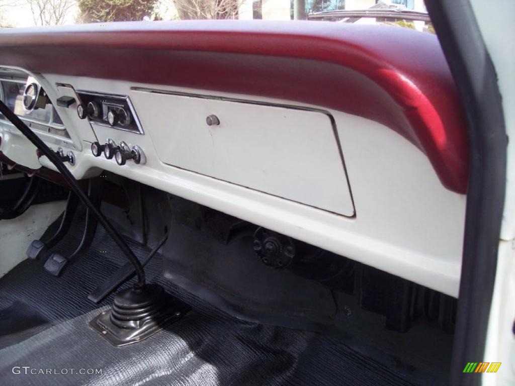 1967 F100 2 Door - Wimbledon White / Red photo #28