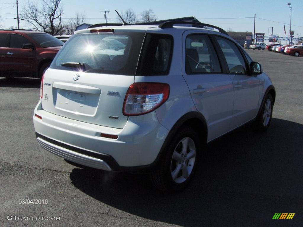 2007 SX4 Convenience AWD - Pearl White / Black photo #3