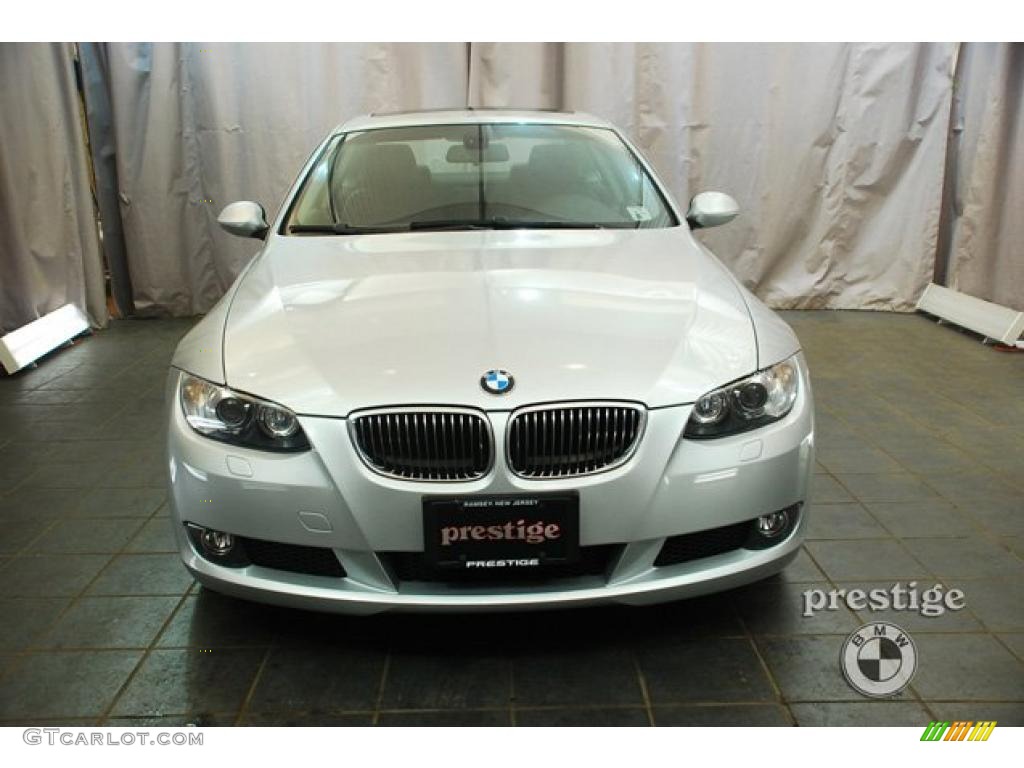 2007 3 Series 328xi Coupe - Titanium Silver Metallic / Black photo #6