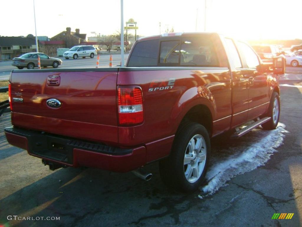 2007 F150 FX2 Sport SuperCab - Bright Red / Medium/Dark Flint photo #6