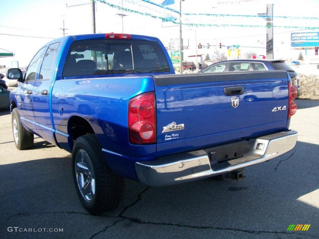 2008 Ram 1500 Big Horn Edition Quad Cab 4x4 - Patriot Blue Pearl / Medium Slate Gray photo #2