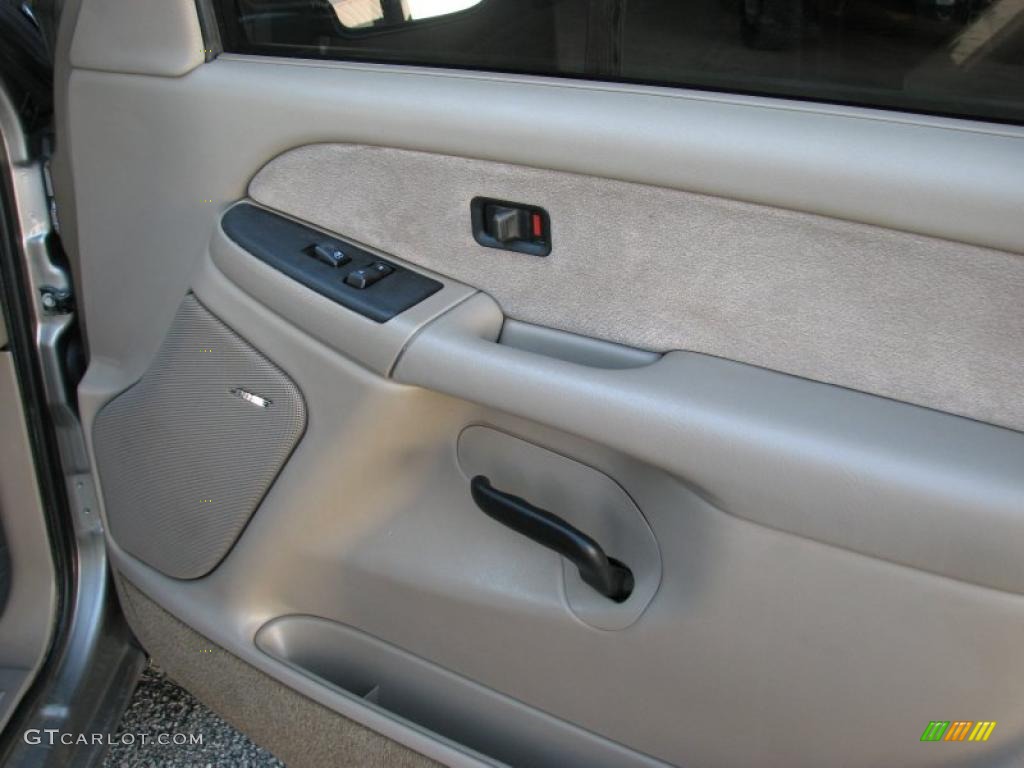 2003 Silverado 3500 LS Extended Cab 4x4 Dually - Light Pewter Metallic / Tan photo #23