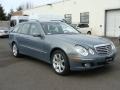 2007 Platinum Blue Metallic Mercedes-Benz E 350 4Matic Wagon  photo #3