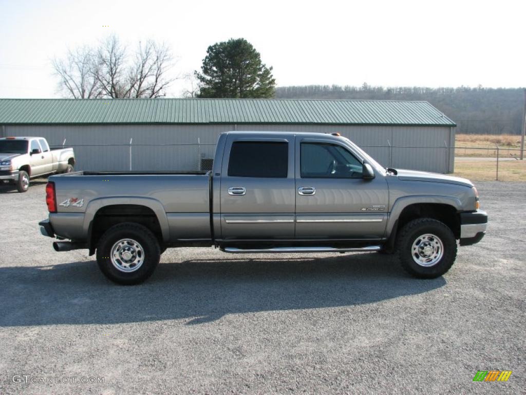 2006 Silverado 2500HD LT Crew Cab 4x4 - Dark Gray Metallic / Dark Charcoal photo #9