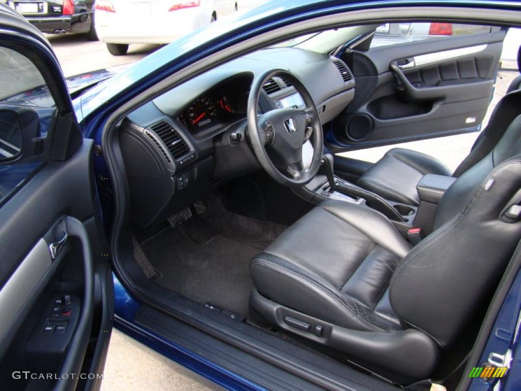 2003 Accord EX V6 Coupe - Sapphire Blue Pearl / Black photo #9