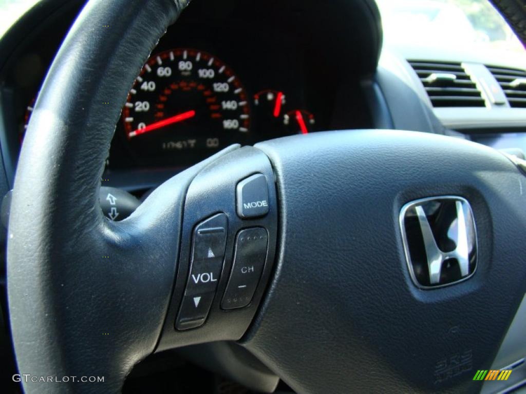 2003 Accord EX V6 Coupe - Sapphire Blue Pearl / Black photo #22