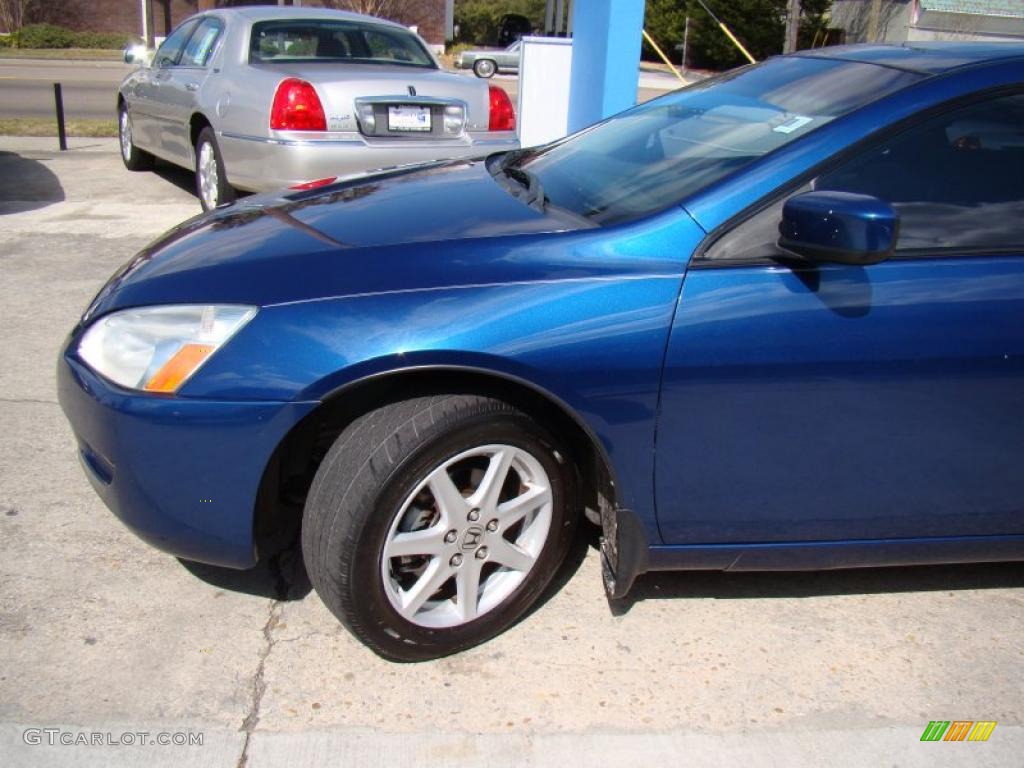 2003 Accord EX V6 Coupe - Sapphire Blue Pearl / Black photo #28