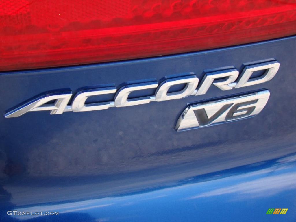 2003 Accord EX V6 Coupe - Sapphire Blue Pearl / Black photo #33
