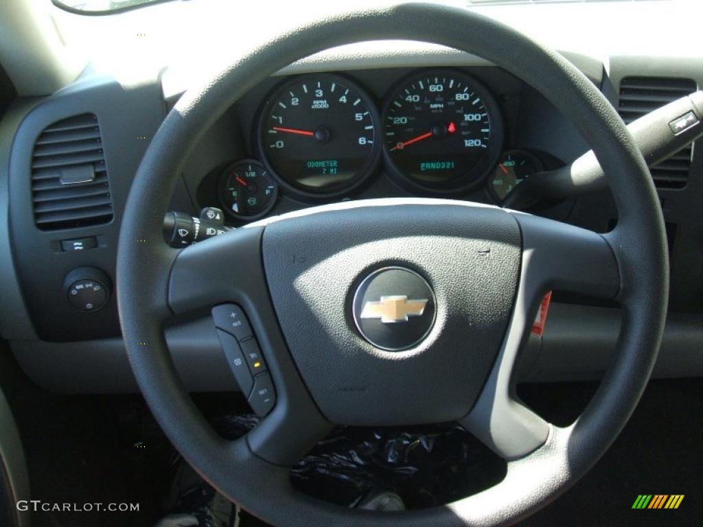 2010 Silverado 1500 LS Extended Cab - Taupe Gray Metallic / Dark Titanium photo #10