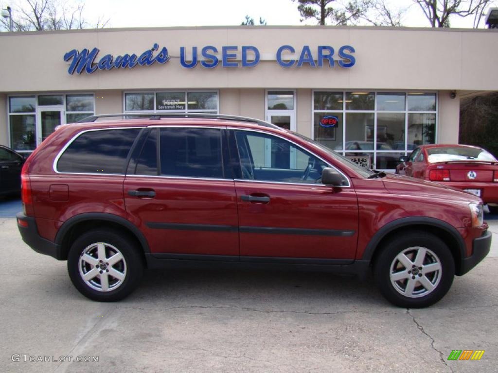 2004 XC90 2.5T AWD - Ruby Red Metallic / Graphite photo #1