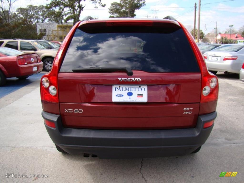 2004 XC90 2.5T AWD - Ruby Red Metallic / Graphite photo #7