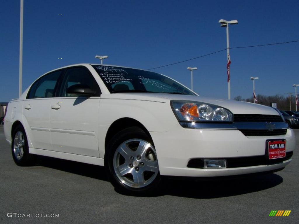 White Chevrolet Malibu