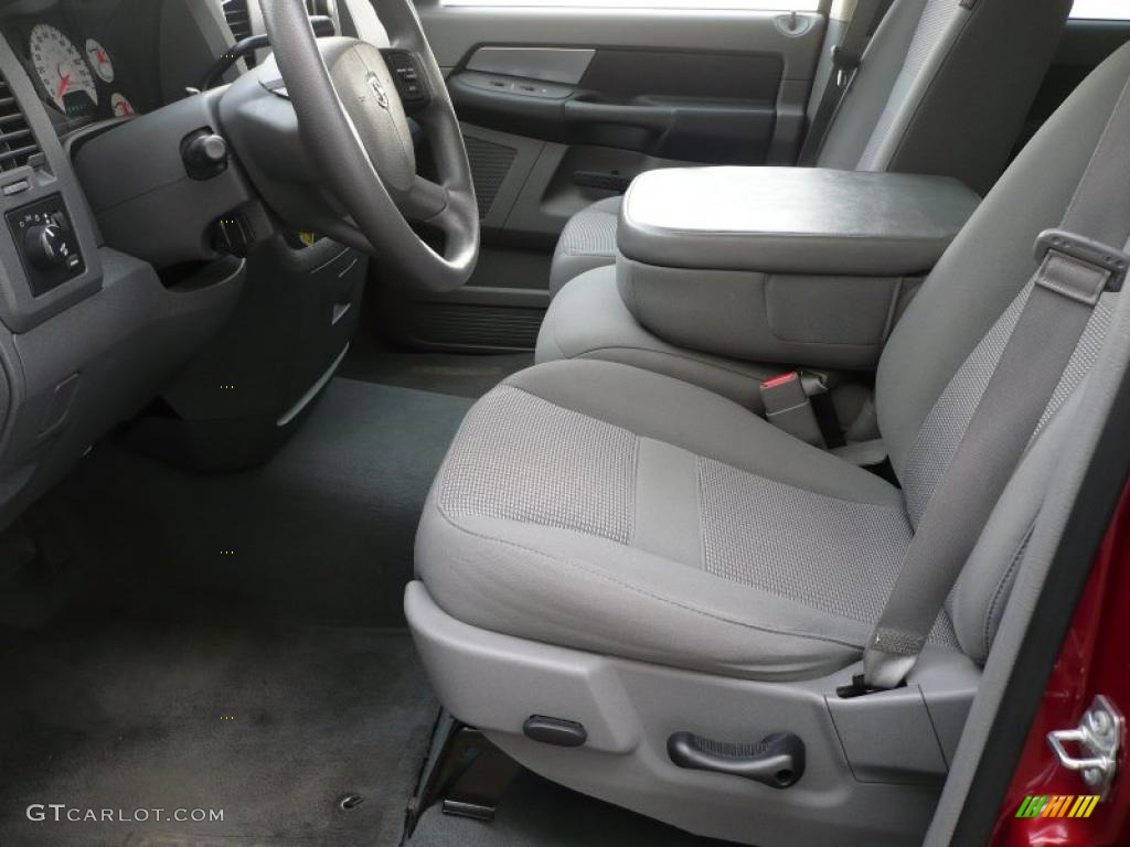 2007 Ram 1500 Big Horn Edition Quad Cab 4x4 - Inferno Red Crystal Pearl / Medium Slate Gray photo #9