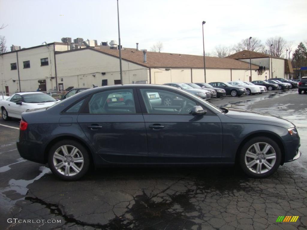 2010 A4 2.0T quattro Sedan - Meteor Gray Pearl Effect / Black photo #6