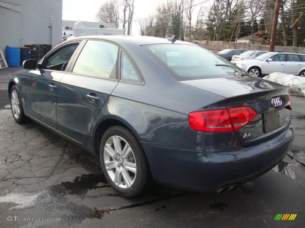 2010 A4 2.0T quattro Sedan - Meteor Gray Pearl Effect / Black photo #9