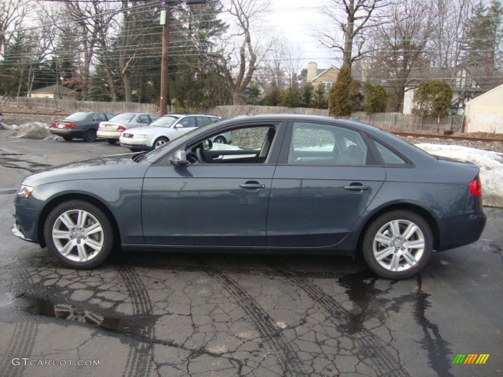 2010 A4 2.0T quattro Sedan - Meteor Gray Pearl Effect / Black photo #10