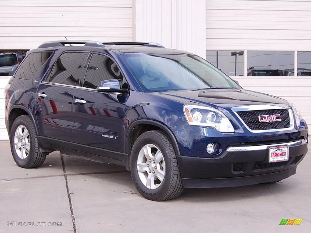 2007 Acadia SLT AWD - Deep Blue Metallic / Titanium photo #1