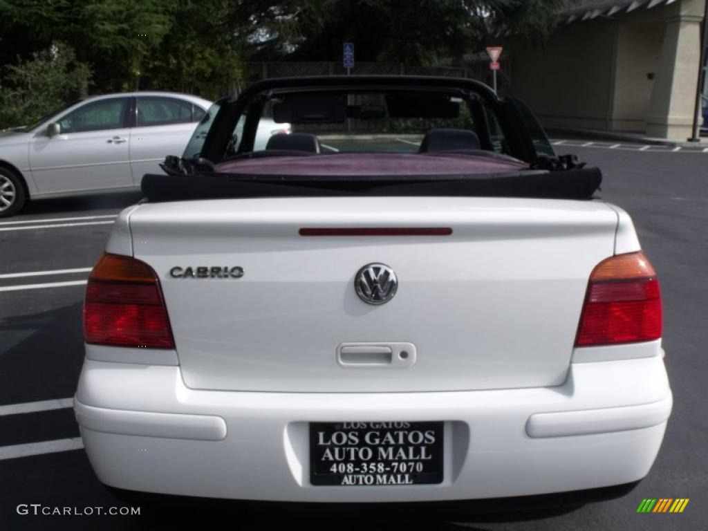 2002 Cabrio GLX - Cool White / Black photo #3
