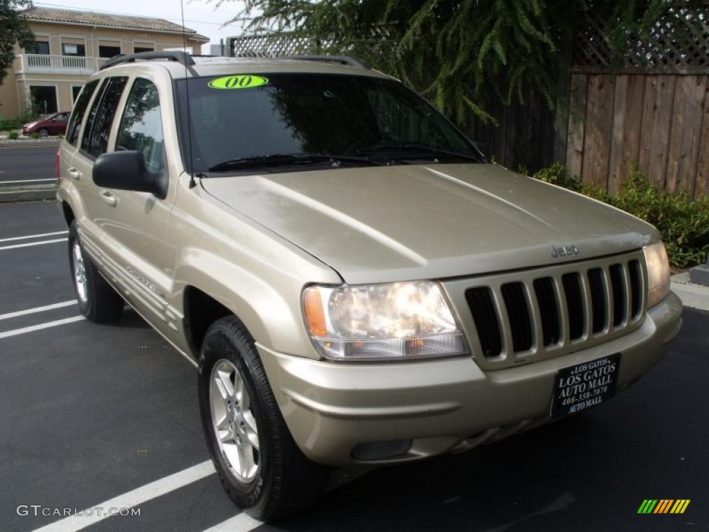 2000 Grand Cherokee Limited 4x4 - Champagne Pearlcoat / Agate photo #1