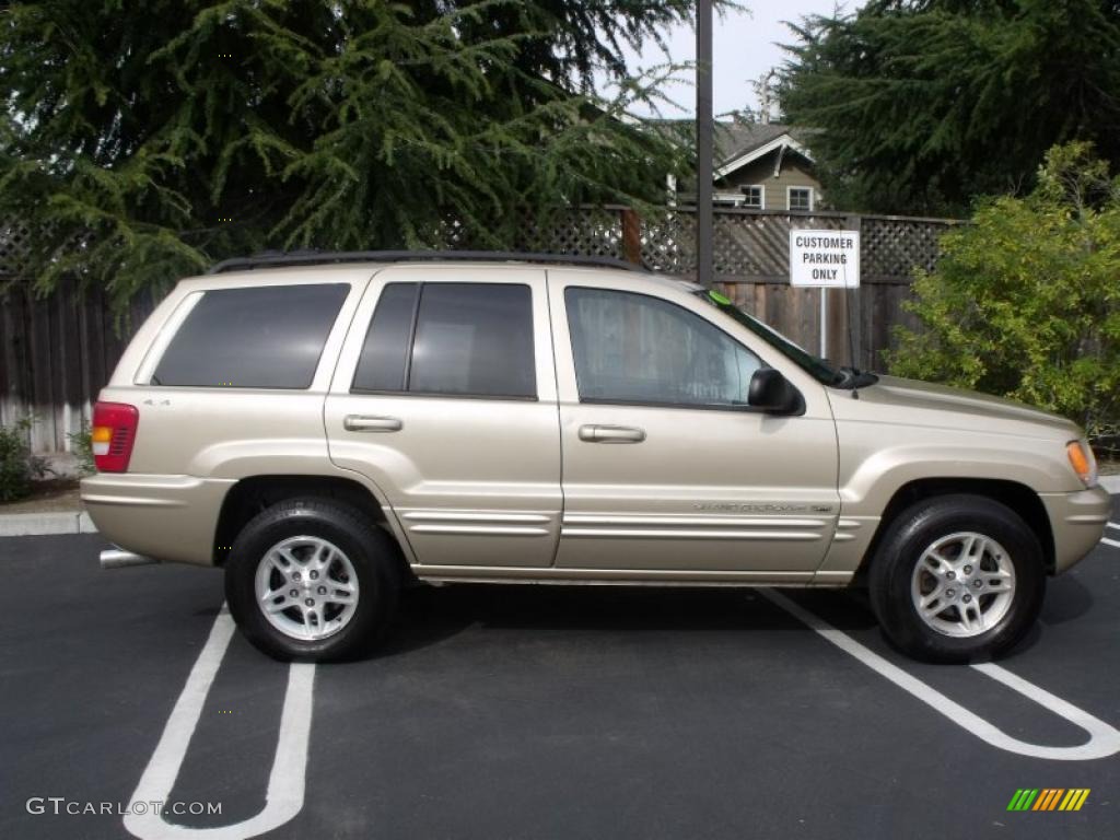 2000 Grand Cherokee Limited 4x4 - Champagne Pearlcoat / Agate photo #2