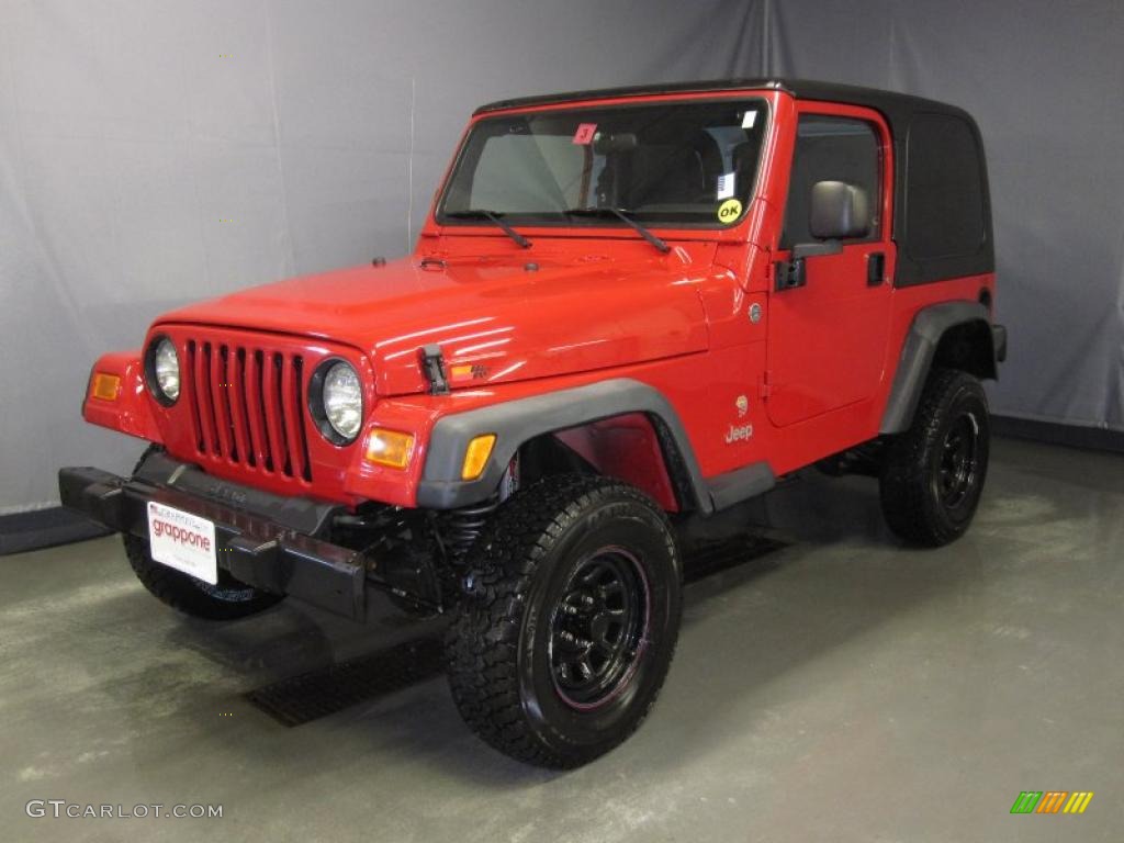 2006 Wrangler X 4x4 - Flame Red / Dark Slate Gray photo #1