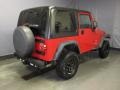 2006 Flame Red Jeep Wrangler X 4x4  photo #3