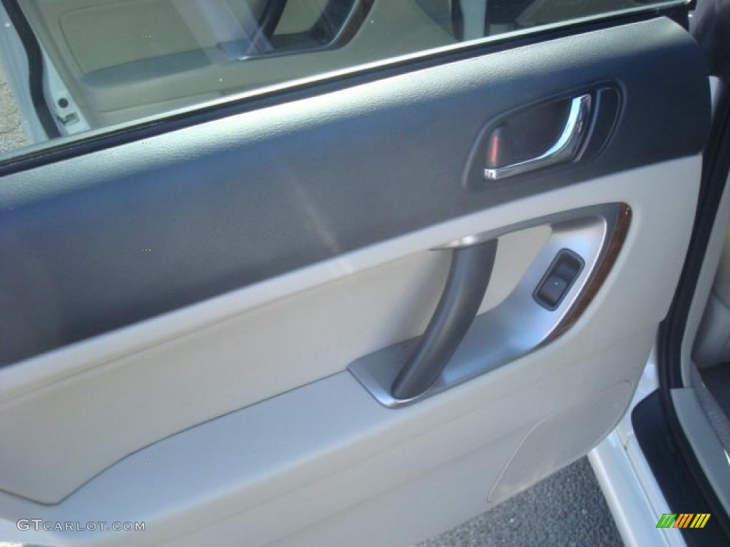 2008 Legacy 2.5i Limited Sedan - Satin White Pearl / Off Black photo #15