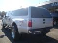 2008 Silver Metallic Ford F450 Super Duty Lariat Crew Cab 4x4 Dually  photo #2