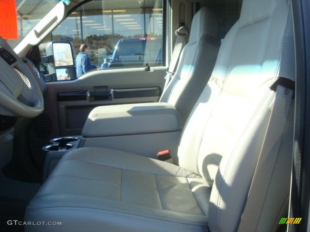 2008 F450 Super Duty Lariat Crew Cab 4x4 Dually - Silver Metallic / Medium Stone Grey photo #7