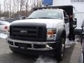 Oxford White 2010 Ford F450 Super Duty Regular Cab 4x4 Chassis Dump Truck