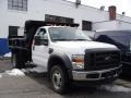 Oxford White - F450 Super Duty Regular Cab 4x4 Chassis Dump Truck Photo No. 3