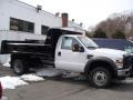 Oxford White - F450 Super Duty Regular Cab 4x4 Chassis Dump Truck Photo No. 4