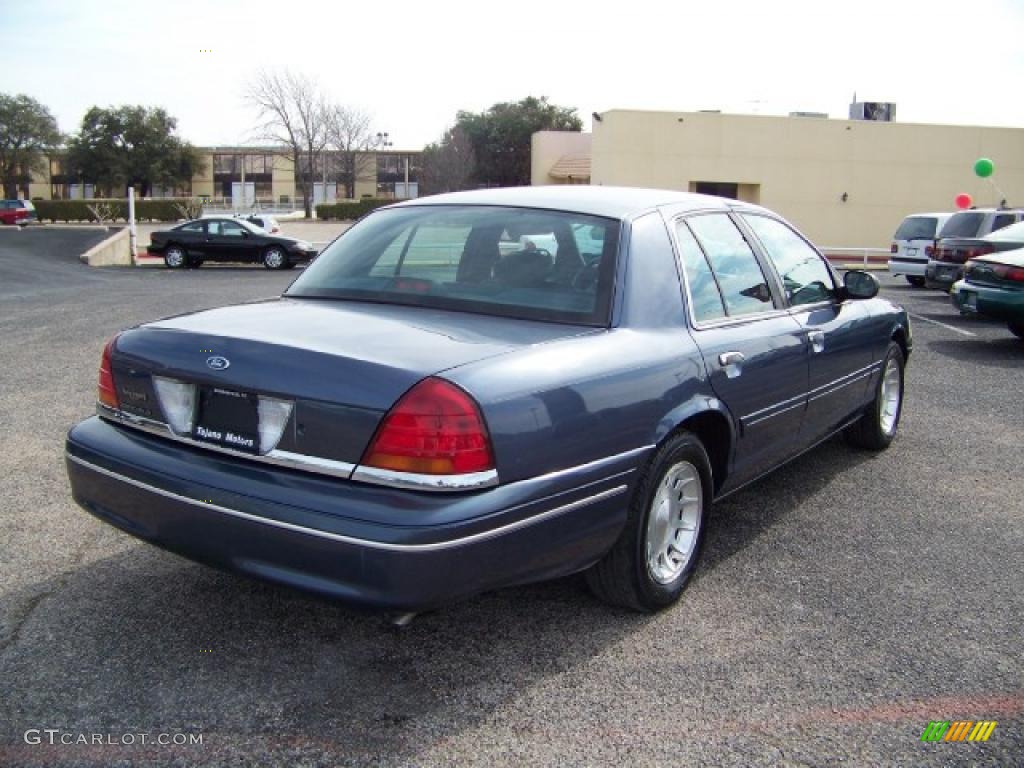 1998 Crown Victoria LX Sedan - Deep Wedgewood Blue Metallic / Dark Denim Blue photo #4